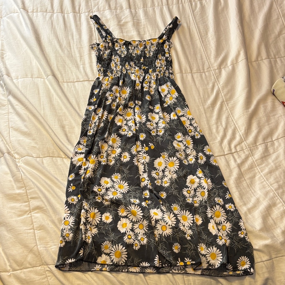 Grey Daisy Sundress